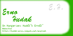 erno hudak business card